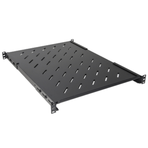 RACK19" RIPIANO X ARMADIO 1U PROF. 1000MM LKRIP650AN ALLUNGABILE 650MM NERO CON 4 AGGANCI(CAP.CARICO 120KG)-EAN:8028400061355