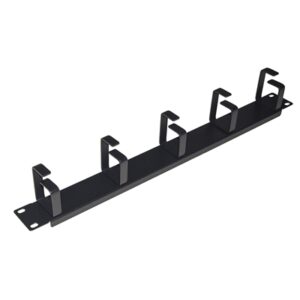 RACK19" LISTELLO GUIDACAVI UNIVERSALE LKORG1UN PER ARMADI 1U - 5 ANELLI - NERO IN METALLO - EAN:8028400037596
