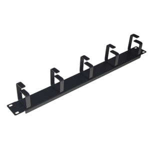 RACK19" LISTELLO GUIDACAVI UNIVERSALE LKORG1UN PER ARMADI 1U - 5 ANELLI - NERO IN METALLO - EAN:8028400037596