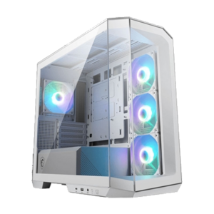 CABINET ATX MICRO TOWER MSI MAG PANO M100R PZ WHITE 2XUSB 5XSLOT 4XFAN-120MMARGB MICRO-ATX ITX 488X235X453MM VETRO TE FINO:10/04