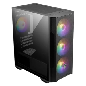 CABINET ATX MICRO TOWER MSI MAG FORGE M100R 3XUSB 4XSLOT 4XFAN-120MMARGB MICRO-ATX MINI-ITX 388X200X423MM VETRO TEMP.