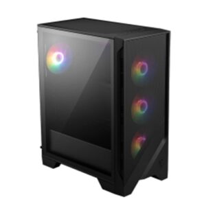 CABINET ATX MIDI TOWER MSI MAG FORGE 120A AIRFLOW 2XUSB 7XSLOT 6XFAN-120MMRGB ATX MICRO-ATX MINI-ITX 411.6X210X498MM VETRO TEMP.