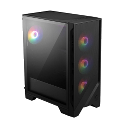CABINET ATX MIDI TOWER MSI MAG FORGE 120A AIRFLOW 2XUSB 7XSLOT 6XFAN-120MMRGB ATX MICRO-ATX MINI-ITX 411.6X210X498MM VETRO TEMP.