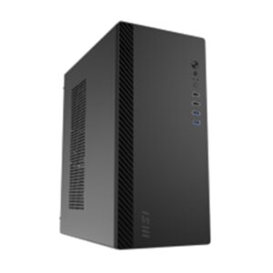 CABINET ATX MINI TOWER MSI PRO SHIELD M100P 2X2.5“ 2X3.5“ 4XUSB 4XSLOT 1XFAN-80MM MICRO-ATX MINI-ITX 312X166X354MM