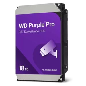 HARD DISK SATA3 3.5" 18000GB(18TB) WD181PURP WD 512MB CACHE 7200RPM PURPLE PRO VIDEOSORVEGLIANZA 24X7