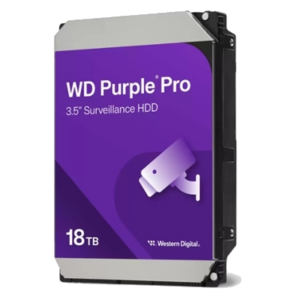 HARD DISK SATA3 3.5" 18000GB(18TB) WD181PURP WD 512MB CACHE 7200RPM PURPLE PRO VIDEOSORVEGLIANZA 24X7