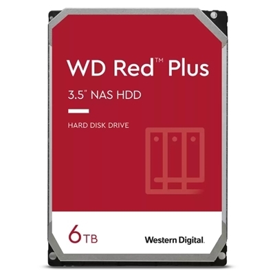 HARD DISK SATA3 3.5" X NAS 6000GB(6TB) WD60EFPX WD RED PLUS 256MB CACHE 5400RPM
