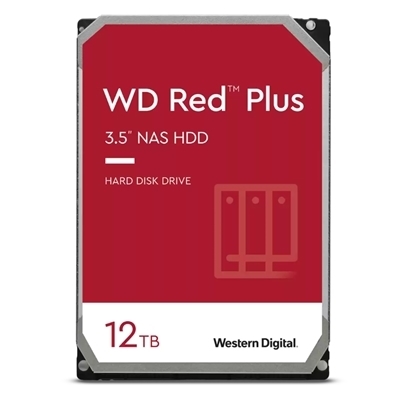 HARD DISK SATA3 3.5" X NAS 12000GB(12TB) WD120EFBX WD RED PLUS 256MB CACHE 7200RPM CERTIFIED REPAIR