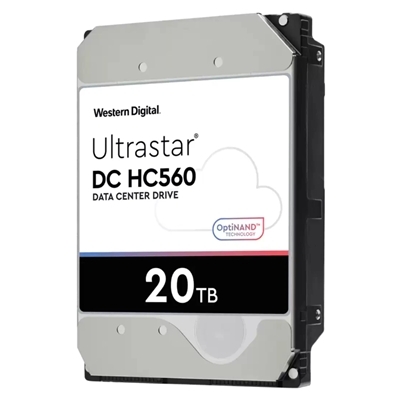 HARD DISK SATA3 3.5" ENTERPRISE 20000GB(20TB) WD ULTRASTAR DC HC560 WUH722020BLE6L4 512MB-CACHE 7200RPM 0F38785
