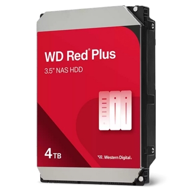 HARD DISK SATA3 3.5" X NAS 4000GB(4TB) WD40EFZZ WD RED PLUS 128MB CACHE 5400RPM