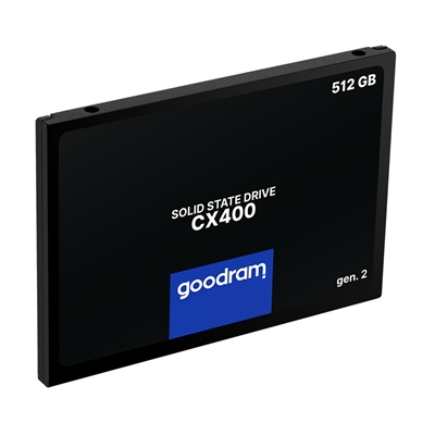 SSD-SOLID STATE DISK 2.5" 512GB SATA3 GOODRAM SSDPR-CX400-512-G2 READ:550MB/S WRITE:500MB/S