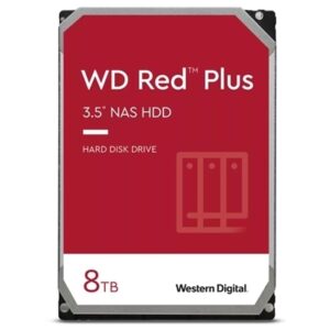 HARD DISK SATA3 3.5" X NAS 8000GB(8TB) WD80EFPX WD RED PLUS 256MB CACHE 5640RPM FINO A 8 ALLGGIAMENTI