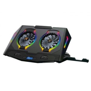 SUPPORTO DI RAFFREDDAMENTO X NOTEBOOK GAMING 2 VENTOLE FINO A 17" CONCEPTRONICTHYIA02B 4 LIVELLI DI ALTEZZA - SUPP.FINO 15KG