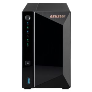 NAS ASUSTOR AS3302T V2 X 2 HDD/SSD 3.5"/2.5"SATA3 6GB/S -NO HD- QC 1.7GHZ-2GB DDR4 (NO ESPAND.) 1P 2.5GBE-3P USB3.2-FINO:31/03