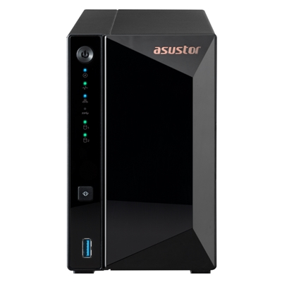 NAS ASUSTOR AS3302T V2 X 2 HDD/SSD 3.5"/2.5"SATA3 6GB/S -NO HD- QC 1.7GHZ-2GB DDR4 (NO ESPAND.) 1P 2.5GBE-3P USB3.2-FINO:31/03