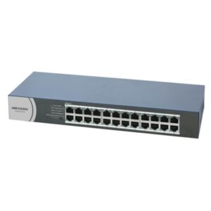 SWITCH 24P GIGABIT RJ45 HIKVISION DS-3E0524R-O UNMANAGED SWITCH - IN ACCIAIO - MONTABILE SU RACK 13" FINO:31/03