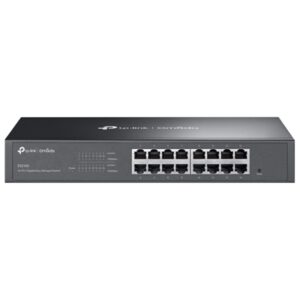 SWITCH 16P LAN GIGABIT TP-LINK ES216G EASY MANAGED- CUST.IN ACCIAIO - MONTABILE SU RACK 1U 13" (INTEG,CONTR.OMADA SDN)