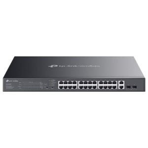 SWITCH 28P LAN GIGABIT TP-LINK ES228GMP EASY MANAGED24P POE+ 2P GIGABIT 2P SFP- CUST.IN ACCIAIO - MONT.SU RACK 1U 19"
