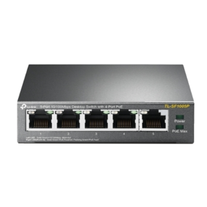 SWITCH 5P LAN 10/100M TP-LINK TL-SF1005P DESKTOP 4P POE FAST ETHERNET -GARANZIA A VITA