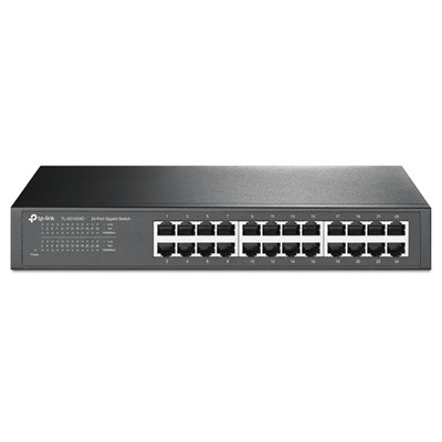 SWITCH 24P LAN GIGABIT TP-LINK TL-SG1024D DESKTOP/RACKMOUNT 13" 1U -GARANZIA 3 ANNI