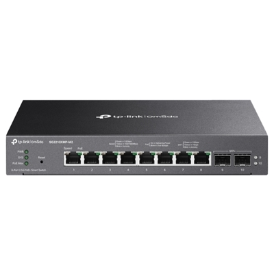 SWITCH 8P 2.5GBASE-T E 2P10GE SFP+TP-LINK SG2210XMP-M2 CON 8P POE+ 802.3AT/AF SFP - ALIM.160W POE-