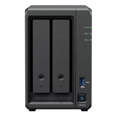DISPOSITIVO ACTIVEPROTECT SYNOLOGY DP320 - 2HD 8TB 3.5" RAID 1 -AMD RYZEN R1600-8GB MEMORIA-2P 1GBE RJ-45