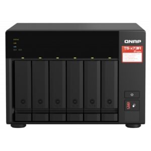 NAS QNAP TS-673A-8G 6HD 3,5"/2,5"SATA6-NO HD-2P 2.5GBE 4P USB-8GB DDR4 -AMD RYZEN V1000 2.2GHZ -GAR.2 ANNI