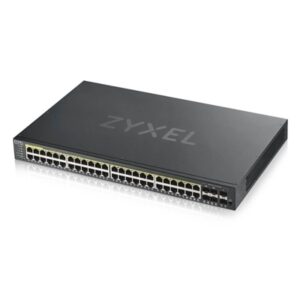 SWITCH ZYXEL GS192048HPV2-EU0101F 44P GIGA POE +4P DUAL GIGABIT+2P SFP, IPV6,VLAN, NEBULAFLEX RACK 19" FREE NEBULA BASIC