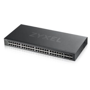 SWITCH ZYXEL GS1920-48V2-EU0101F 44P GIGABIT + 2P SFP GIGA + 4P DUAL PERS.,IPV6, VLAN,NEBULAFLEX-RACK 19"FREE NEBULA BASIC