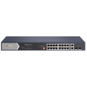 SWITCH 16P LAN GIGABIT HIKVISION DS-3E0520HP-E 16P POE 2P RJ45 -2 SFP UPLINK - DESKTOP - 802.3AF/AT/BT, PORT 1-4 SUPP FINO:31/03