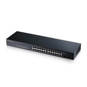 SWITCH 24P LAN GIGABIT ZYXEL GS1900-24-EU0102F SWITCH WEB MANAGED 24P GIGA+2P SFP GIGABIT- IPV6,VLAN, RACK 19"- GAR.A VITA
