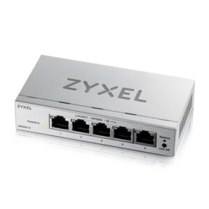 SWITCH 5P LAN GIGABIT ZYXELGS1200-5V3-EU0101FSMART MANAGED -EASY MANAGEMENT PER VLAN, QOS - DESIGN SENZA VENTOLE, DESKTOP