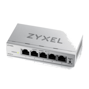 SWITCH 5P LAN GIGABIT ZYXELGS1200-5V3-EU0101FSMART MANAGED -EASY MANAGEMENT PER VLAN, QOS - DESIGN SENZA VENTOLE, DESKTOP