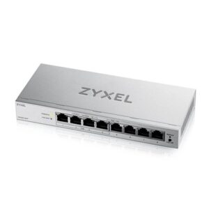 SWITCH 8P LAN GIGABIT ZYXEL GS1200-8HPV3-EU0101FSMART MANAGED(4P POE, EROG. FINO 60W) DESIGN SENZA VENTOLE-DESKTOP