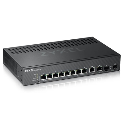SWITCH 10 LAN GIGABIT ZYXEL GS2220-10-EU0101F 8P GIGABIT +2P DUAL PERSONALITY GIGA - SUPP. IPV6- RACK