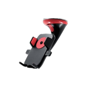 SUPPORTO AUTO PER SMARTPHONE 5.5" UNIVERSALE ATLANTIS P030-12HD68 NERO/ROSSO- ROTAZIONE 360 - EAN: 8026974017020
