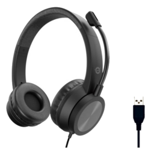 CUFFIE +MICROFONO USB CONCEPTRONIC POLONA05BNERE -CAVO 2MT MICR.CON RIDUZ.RUMORE, TELECOM.PER VOLUME