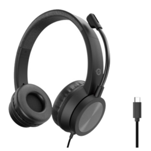 CUFFIE +MICROFONO USB-C CONCEPTRONIC POLONA05BC NERE CAVO 2MT MICR.CON RIDUZ.RUMORE, TELECOM.PER VOLUME