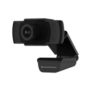 WEBCAM CONCEPTRONIC AMDIS01B FULL HD 1080P (RISOL.1920X1080 ) 30FPS, SENS.CMOS1/3" 2MP - MICROFONO CON RID.RUMORE I FINO:31/03