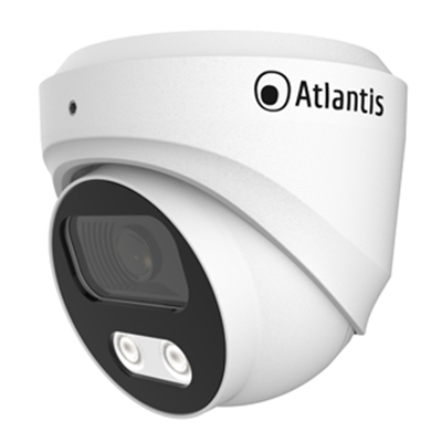 VIDEOCAMERA IP ATLANTIS A11-U810A-DP ULTRAPLEX SUPP.POE A/B DOME BIANCA-8MP IP67 CMOS1/2.7"-OTT.FISSA 2.8MM-IR CUT - FINO 10MT