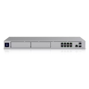 UNIFI OS CONSOLE DREAM MACHINE UBIQUITI UDM-PRO-MAX 8GB DD4 RAM-X2 HDD 3.5" NVR-1U RACK-8P GBE RJ45-1P SFP+ 10G-1P WAN 2.5GB-
