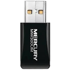WIRELESS 300M MINI USB MERCUSYS MW300UM 2.4GHZ802.11BGN- 2T2R-USB2.0 -2 ANTERNE INT.