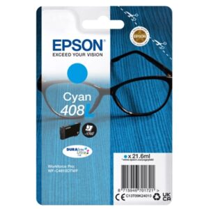 CARTUCCIA EPSON 408L "OCCHIALI" C13T09K24010 CIANO X WF-4810DTWF 1.700PAG.