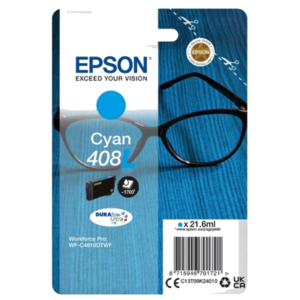 CARTUCCIA EPSON 408L "OCCHIALI" C13T09K24010 CIANO X WF-4810DTWF 1.700PAG.