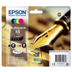 MULTIPACK EPSON 16" "PENNA E CRUCIVERBA" C13T6264012 4 COL. BK/Y/C/MPERWF-2010,2510,2520, 2530,2540,2630 2650/2660/2750/279