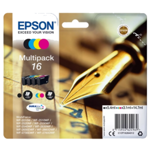 MULTIPACK EPSON 16" "PENNA E CRUCIVERBA" C13T6264012 4 COL. BK/Y/C/MPERWF-2010,2510,2520, 2530,2540,2630 2650/2660/2750/279