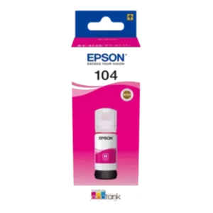 FLACONE EPSON 104 C13T00P340 MAGENTA 65ML 4.500PG PER ECOTANK ET-14100 ET-2810/11/12/14/15/20/21/25/26 ET-4800