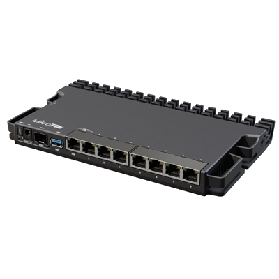ROUTER MIKROTIK RB5009UG+S+IN 7P. GBPS 1 SFP+ 1P. 2,5GBPS 1GB QUAD CORE 1.4GHZ ROS7