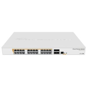 SWITCH MIKROTIK CRS328-24P-4S+RM 24P. GIG POE+ 500W 4P. SFP+ ROUTEROS/SWITCHOS
