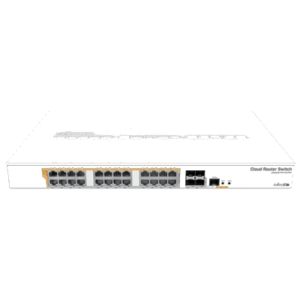 SWITCH MIKROTIK CRS328-24P-4S+RM 24P. GIG POE+ 500W 4P. SFP+ ROUTEROS/SWITCHOS